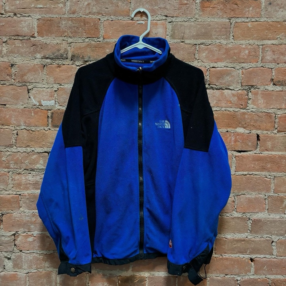 $120 y2k The North Face Summit Series Wind Stopper blue and black fleece jacket